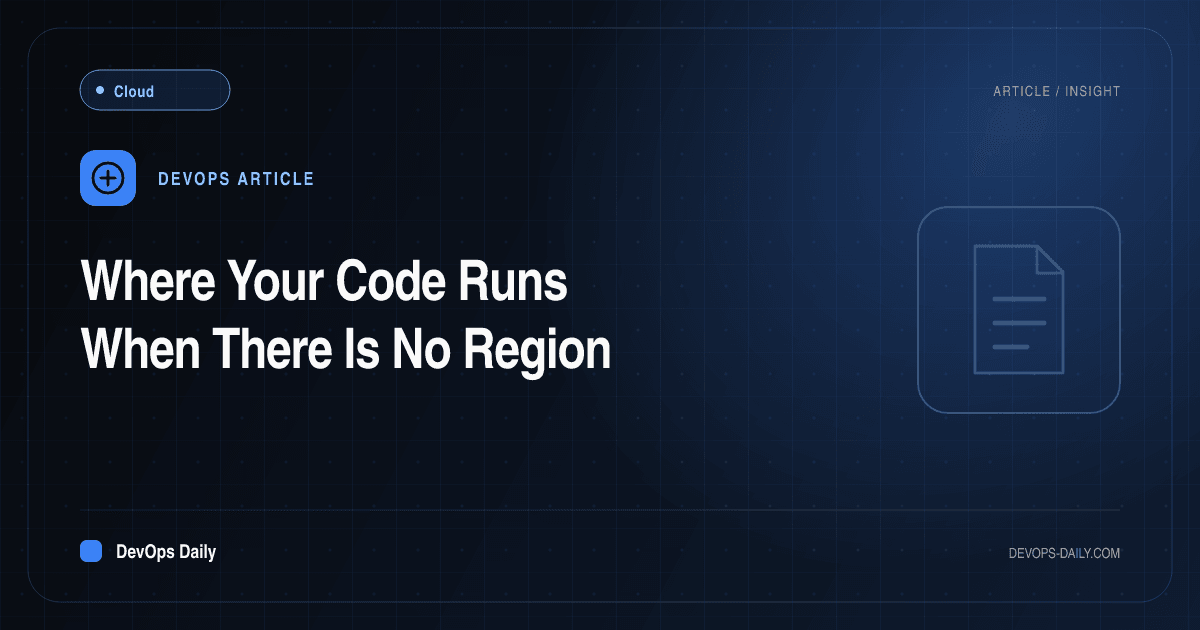 Where Your Code Runs When There Is No Region